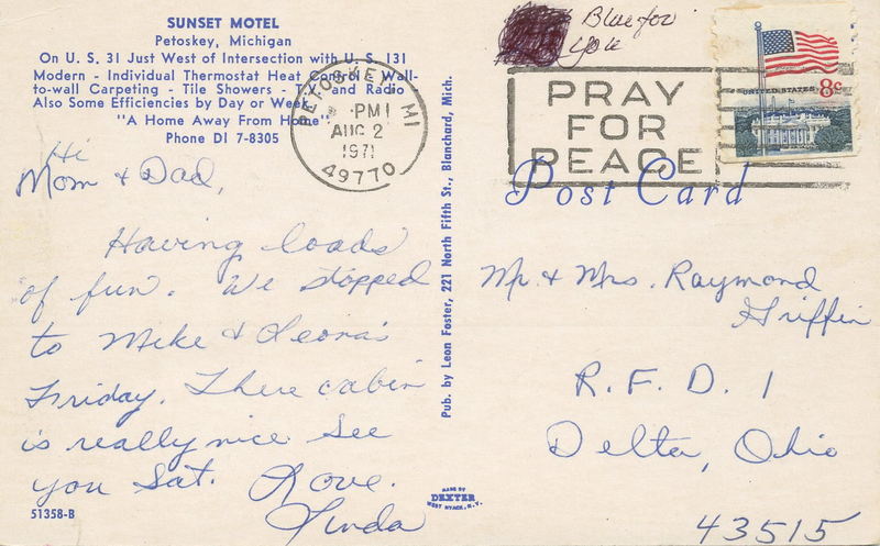 Sunset Motel - Vintage Postcard (newer photo)